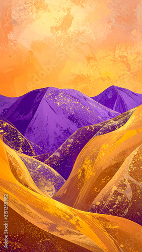 Abstract Mountain Landscape 