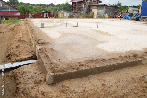 Foto Foundation for a house