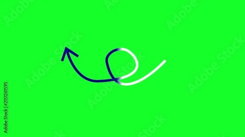 Dynamic Wiggle Arrow Animation 4K Green Screen Overlay for Social Media and Content Creators
