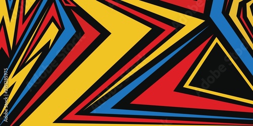 Quadro su tela Abstract background racing style