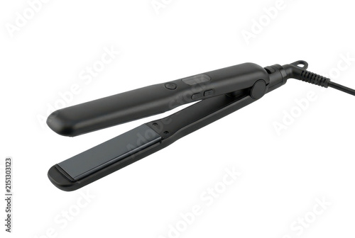 Professional black ceramic hair straightener flat iron