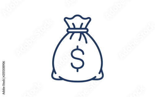 Money Bag Outline Icon