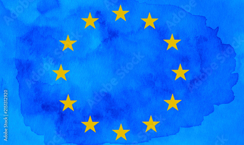 Bild auf Leinwand Flag of the European Union.
