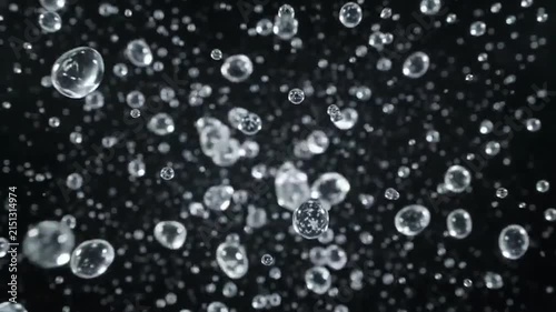 Dynamic Water Splash Explosion With Droplets On Black Background