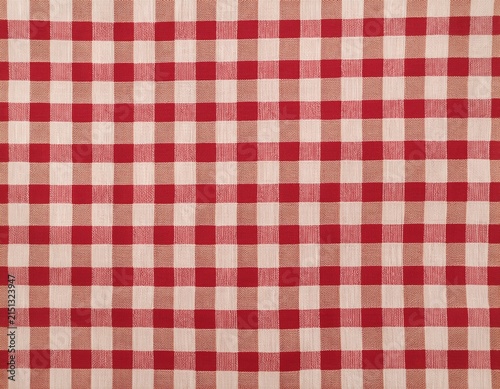 cream beige seamless gingham tablecloth background texture red and white vichy check pattern fabric digital