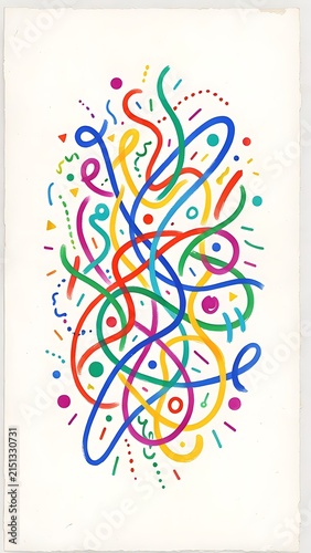Colorful abstract brain art with vibrant neural connections.