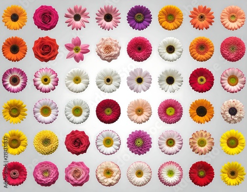 Colorful abstract floral pattern design collection.