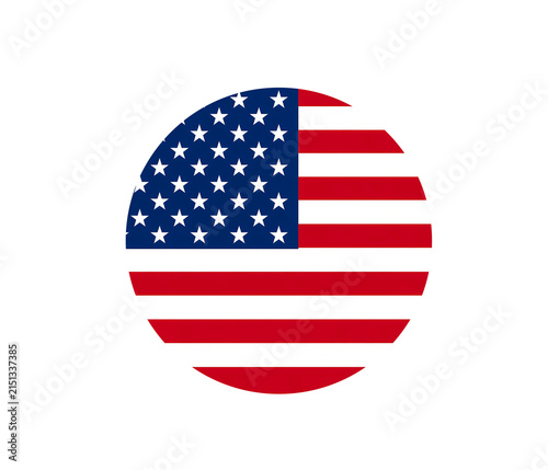 usa flag button