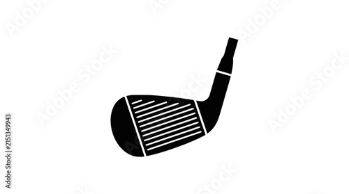 Vector illustration of golf club iron icon on a transparent background