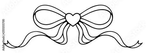 Heart Bow Ribbon