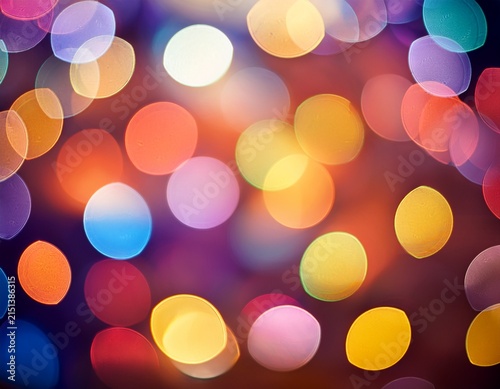 colorful bokeh background