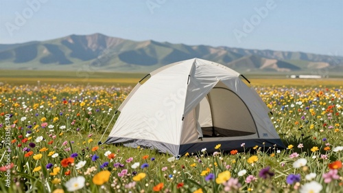 Wildflower Meadow Single Tent Scene