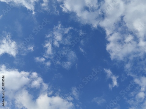 Obraz na plátne Blue sky with clouds, Stratocumulus, Nature view, Fresh air, Summer day