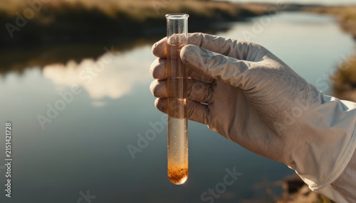 Water Quality Testing in Contaminated Natural Environment
