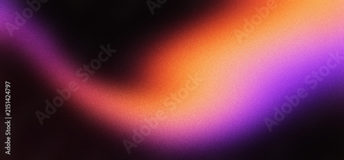 Принти на полотні Retro grainy gradient background with purple and orange light leaks, abstract lo