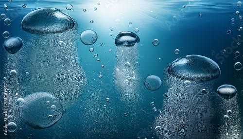 bubbles under water