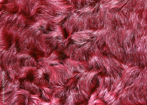 Red Fur Texture Macro Background