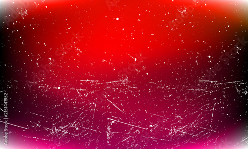 Red Dust Particle Abstract Background with Glowing Light and Scratches