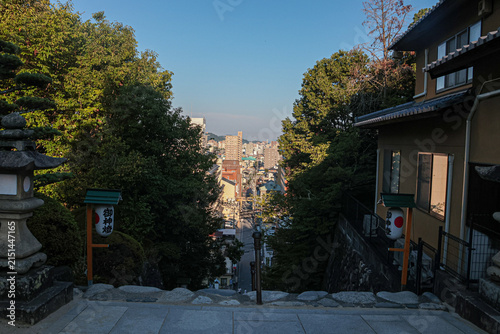 Принти на полотні A Peaceful Shrine in the Heart of Matsuyama