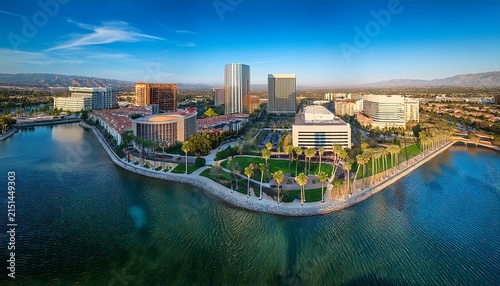 aerial view of the downtown irvine california skylineaerial view of the downtown irvine california skyline