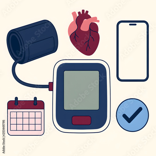 Home Blood Pressure Monitoring Routine and Health Tracking