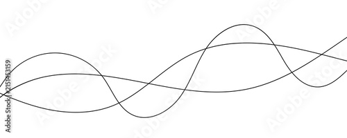 Hand made single line background design vector. Best curve line isolated on white background.