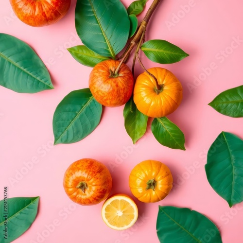 orange and leaves