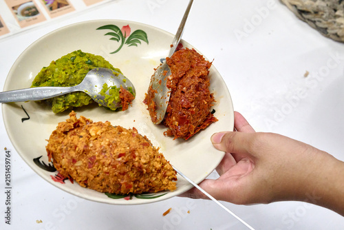 Photography fresh curry paste