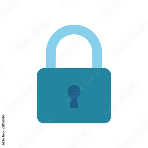 Blue padlock icon representing security and privacy.