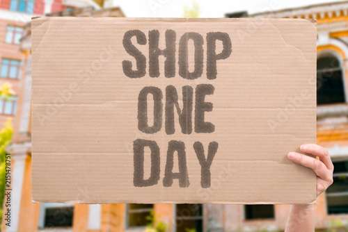 Foto "Shop one day" Limiting shopping to a single day reduces random online browsing
