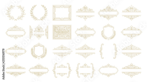Ornate Vintage Decorative Frames and Borders - Isolated Elements