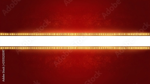 Bright Marquee Lights on Red Background for Event Announcement