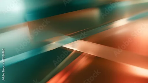 Fototapeta samoprzylepna Layered translucent frosted glass shapes