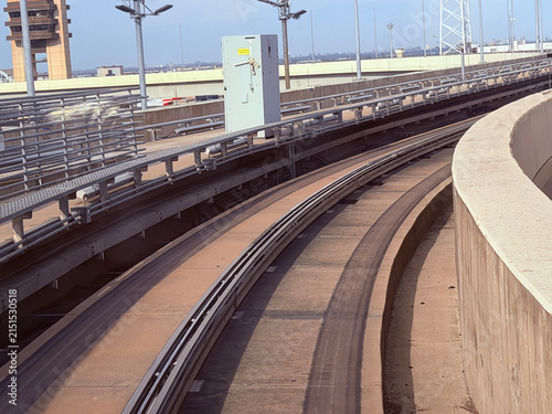 Konstfotografi TX Dallas Monorail Curve Right H 2026