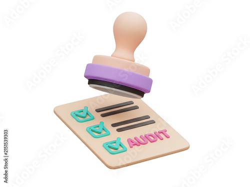 Purple stamp marking documents with security and authenticity labels