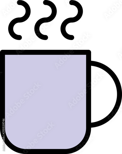 Принти на полотні hot cup of coffee icon