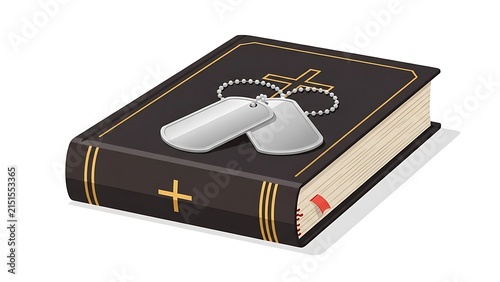 Holy Bible with Cross and Rosary.