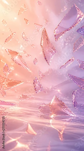 Abstract Frosted Glass Texture with Soft Light Reflections.