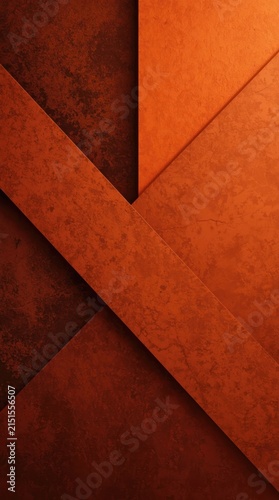 Abstract Geometric Brown Paper Layers Background.