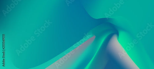 Abstract Teal and Blue Gradient Swirl Background