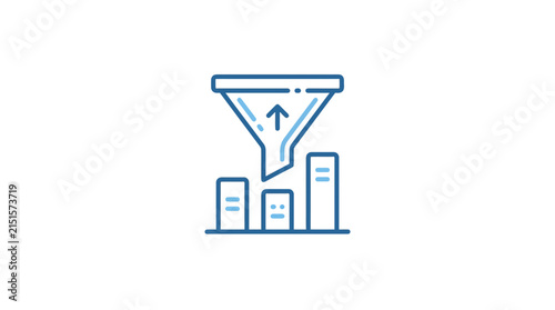 Business Conversion Funnel and Growth Chart