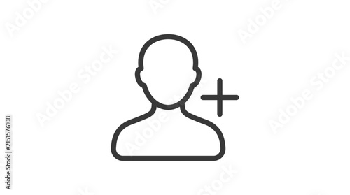 Add New User and Contact Profile Account Icon