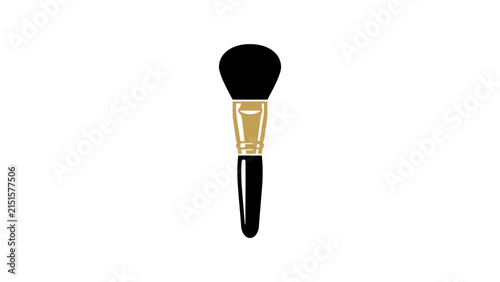 Cosmetic Makeup Powder Brush Icon