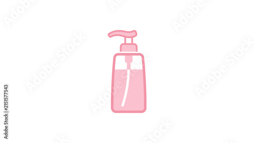 Minimalist Pink Hand Soap Dispenser Icon