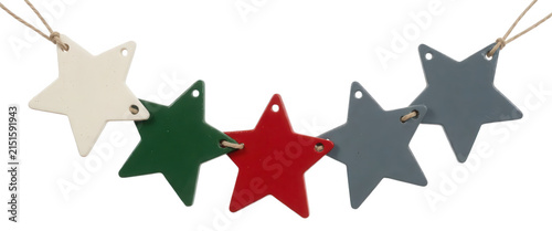 Christmas Star Ornament Banner Transparent Background