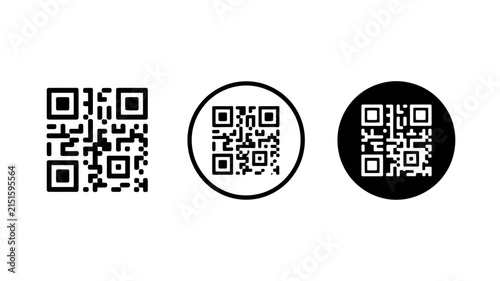 Quick response codes displayed in multiple formats offer flexible options for linking mobile users to online content and digital experiences within contemporary graphic design and advertising.