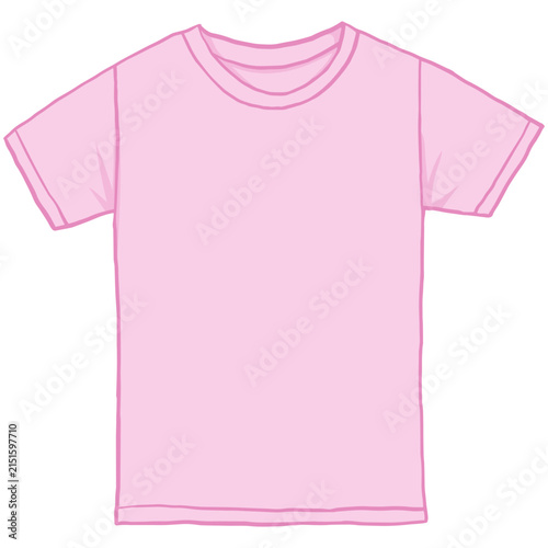 Pink T-Shirt Illustration Vector Design