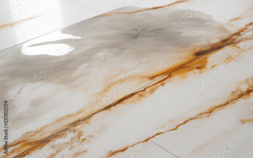 Luxury white marble floor with gold veins vector