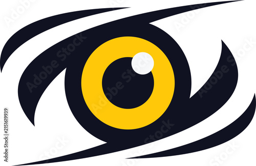 Eagle predator eye falcon bird logo       business