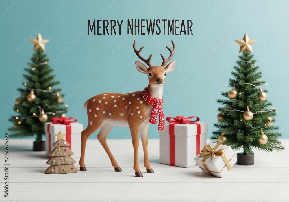 Fototapeta premium Enchanted Woodland Noel